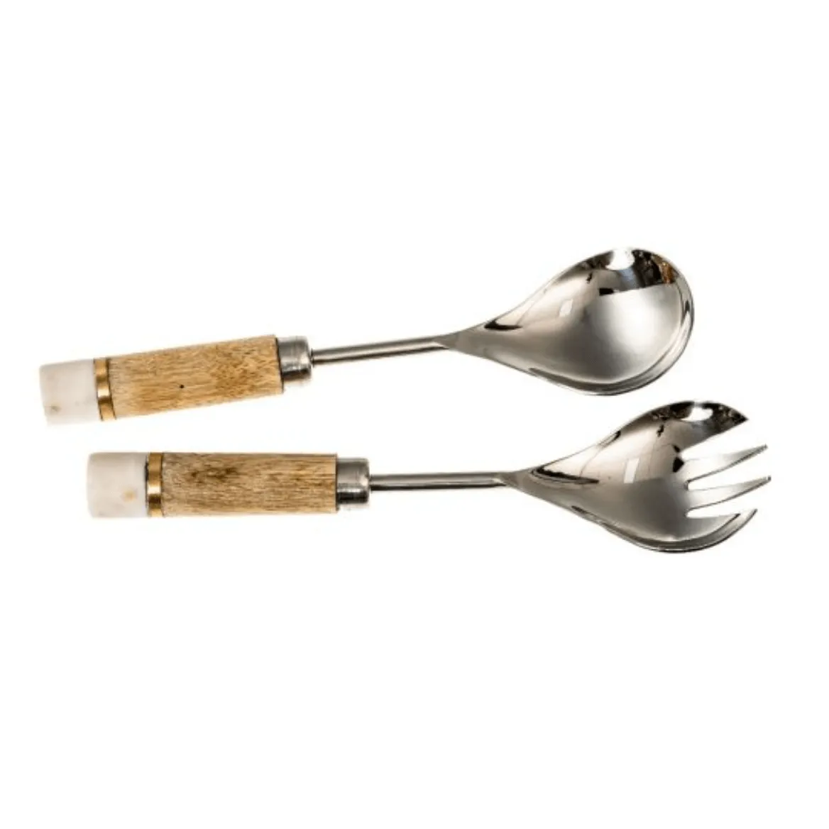 Marble & Acacia Wood Salad Servers – High quality House of Dudley homewares
