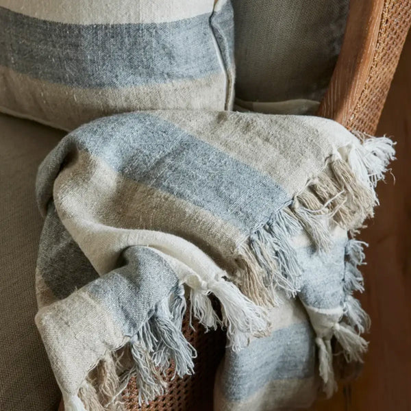 Marine Stripe Throw-throw-blanket-House-of-Dudley