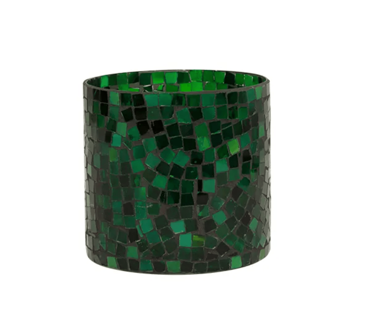 Mosaic Green Votive - Large House of Dudley