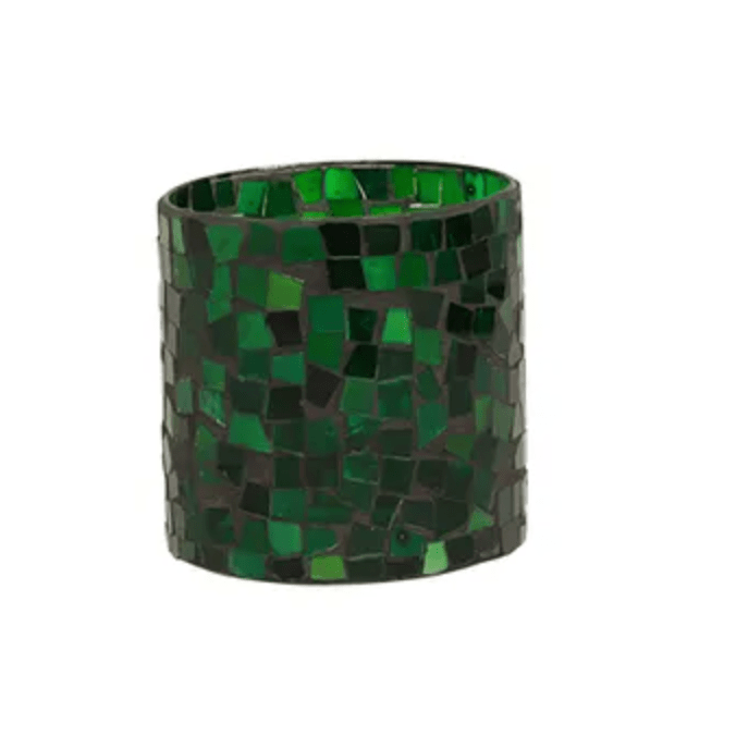 Mosaic Green Votive - Medium – High quality House of Dudley homewares
