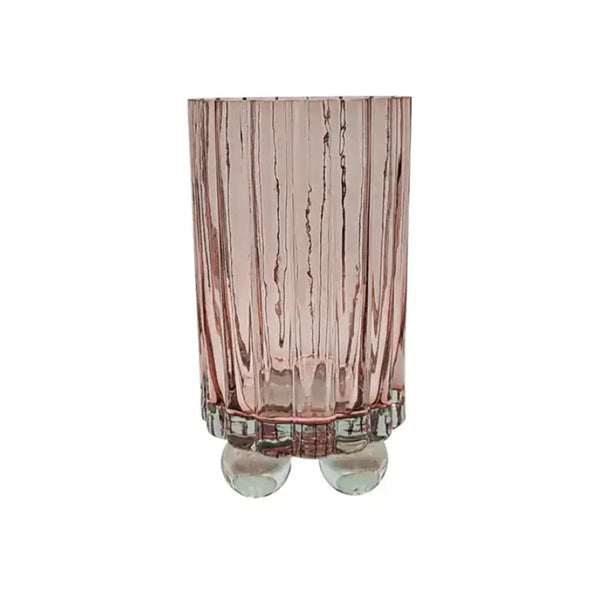 Olan Glass Ribbed Hurricane Brown – High quality House of Dudley homewares