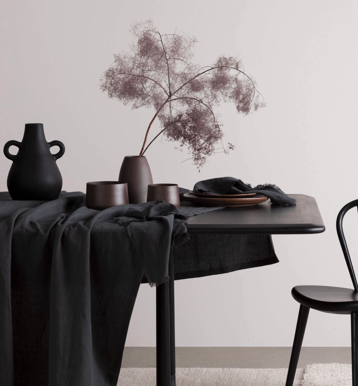 Otto Table Cloth - Graphite House of Dudley
