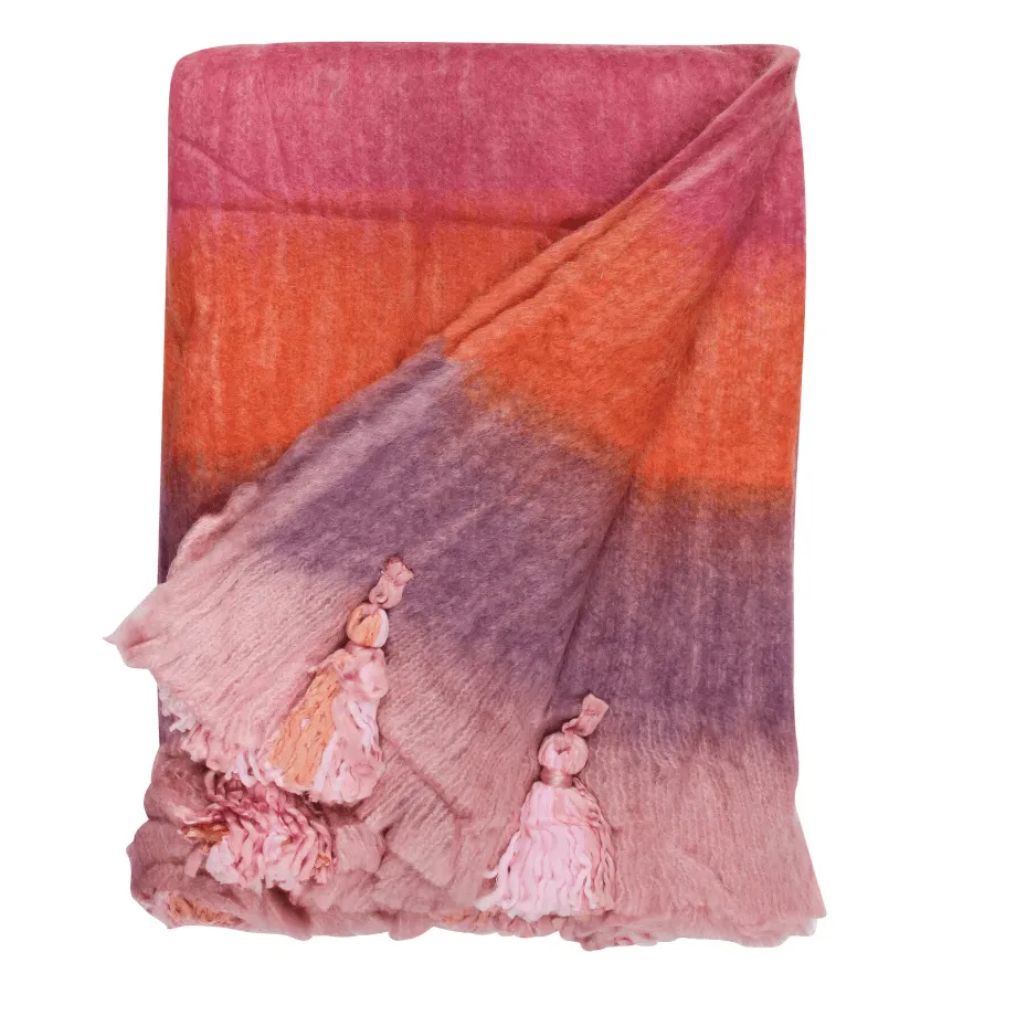 Pink Fiesta Throw Rug-throw-blanket-House-of-Dudley