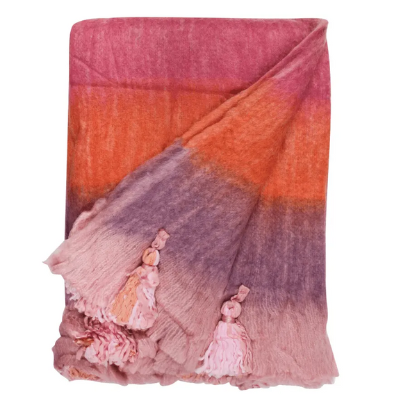 Pink Fiesta Throw Rug-throw-blanket-House-of-Dudley