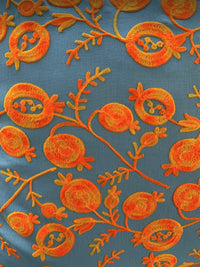 Thumbnail for Pomegranate Cushion - Pale Blue / Orange House of Dudley