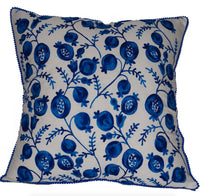 Thumbnail for Pomegranate Cushion - White / Blue House of Dudley