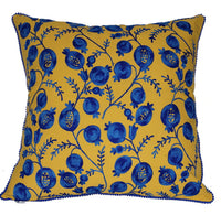 Thumbnail for Pomegranate Cushion - Yellow / Blue House of Dudley