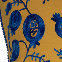 Thumbnail for Pomegranate Cushion - Yellow / Blue House of Dudley