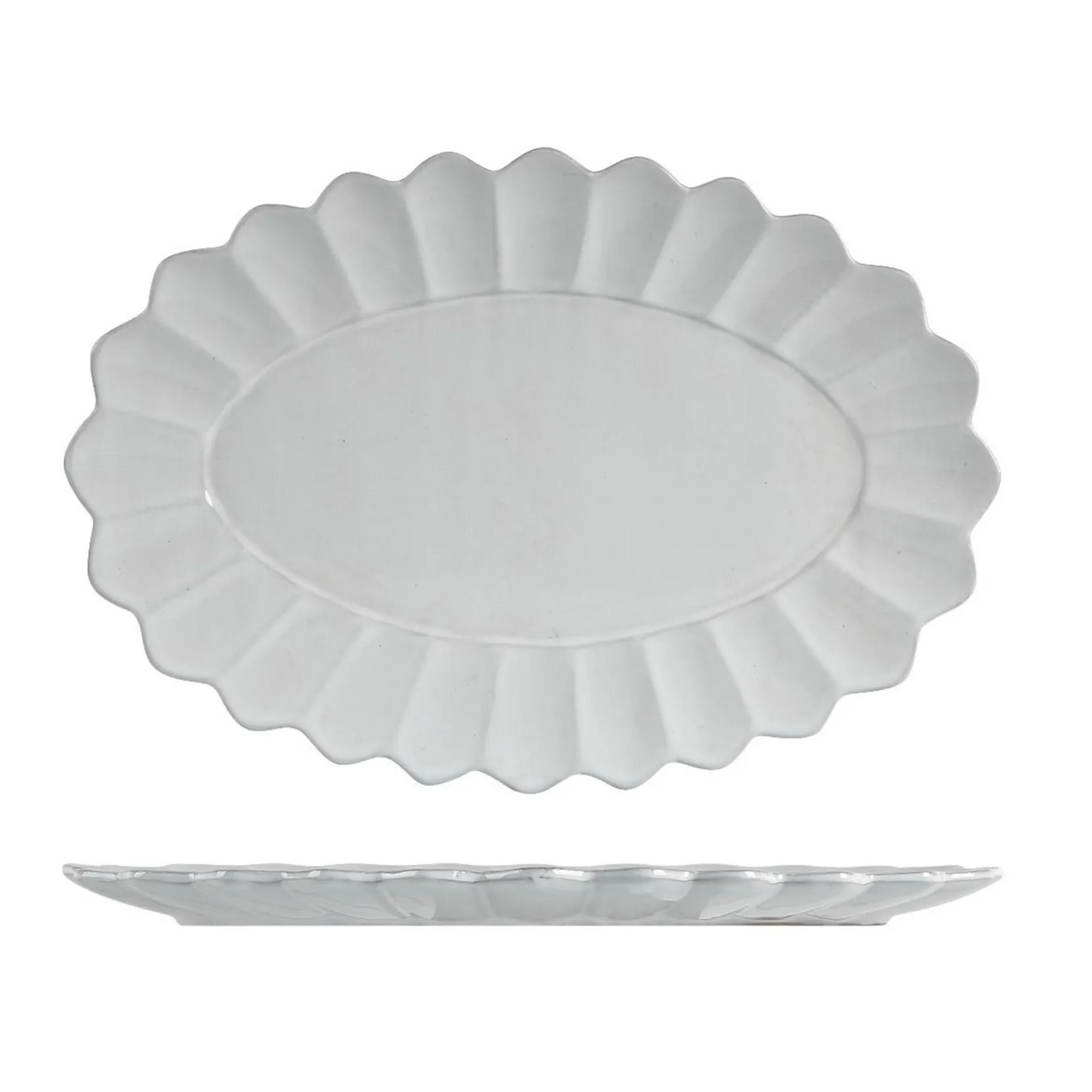 Scalloped Oval Plate – High quality House of Dudley homewares