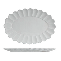 Thumbnail for Scalloped Oval Plate – High quality House of Dudley homewares
