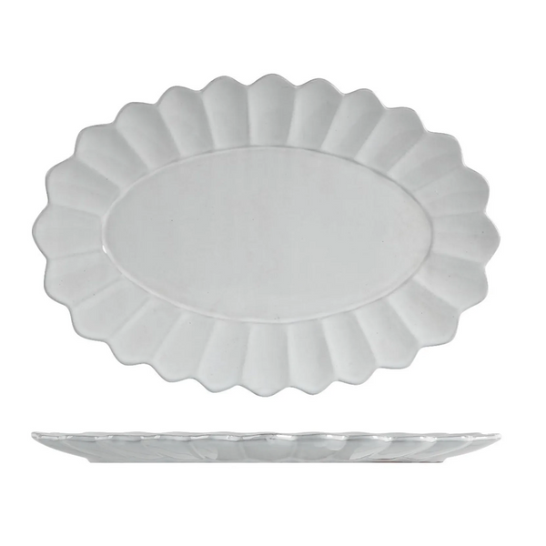 Scalloped Oval Plate – High quality House of Dudley homewares