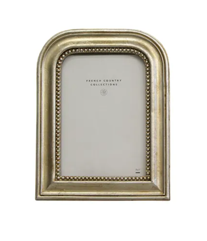 Beaded Arch Photo Frame - Silver 
