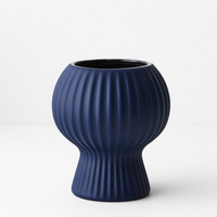 Thumbnail for An Annix Pot - Cobalt vase on a white surface.