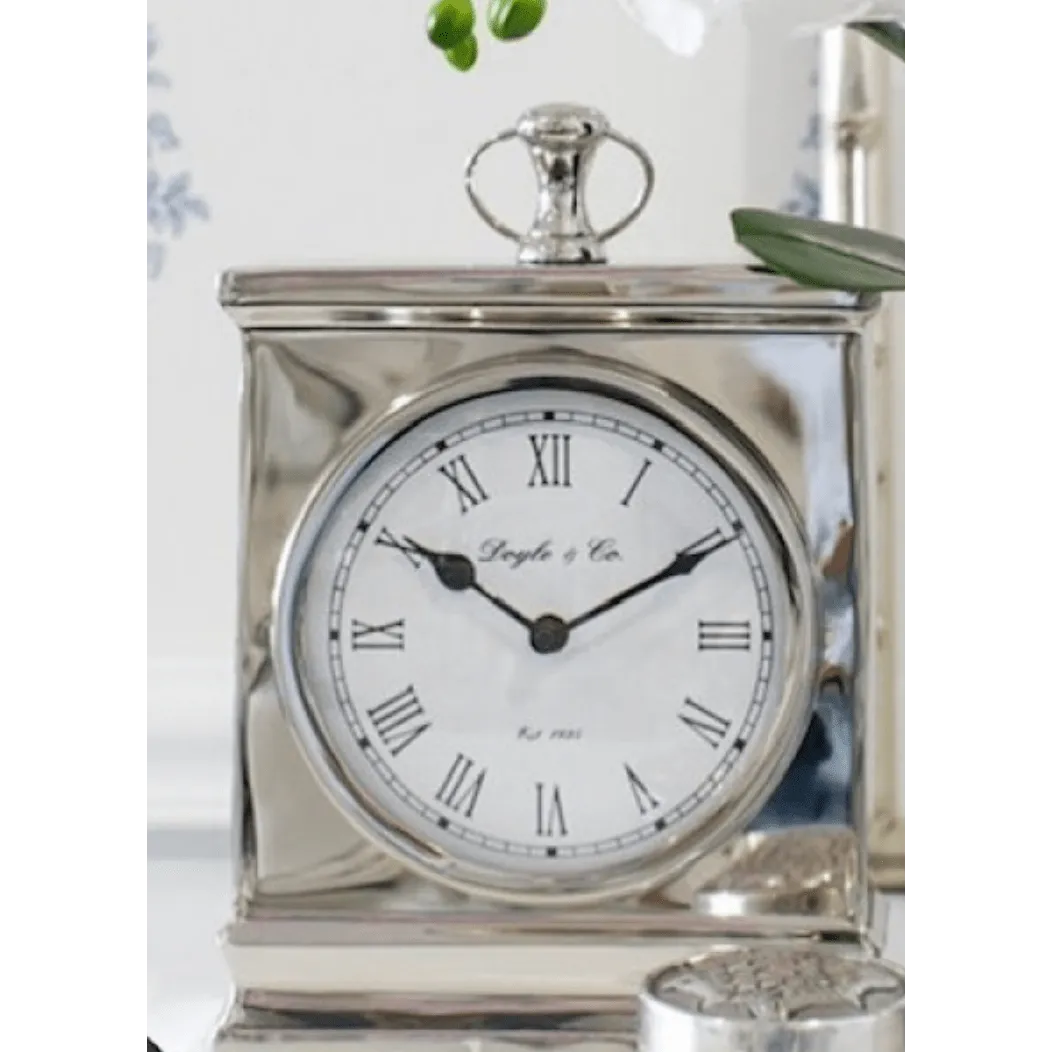Silver Mantle Clock – High quality House of Dudley homewares