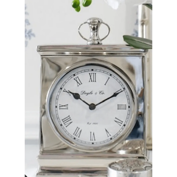 Silver Mantle Clock – High quality House of Dudley homewares