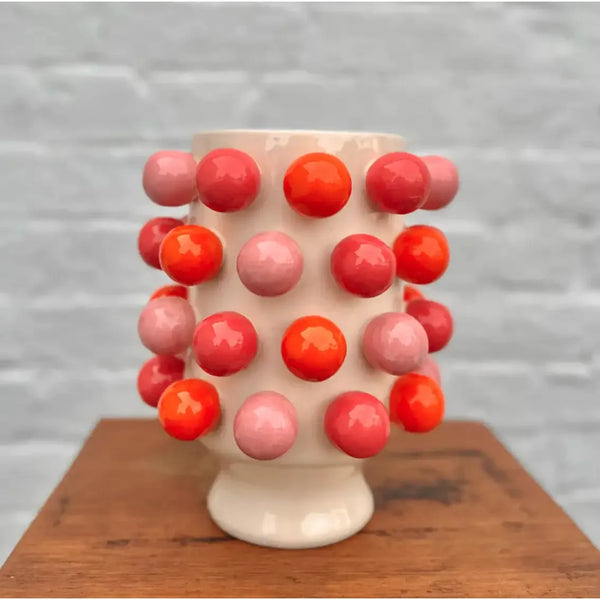 Small Bubble Vase - Pink & Orange-decorative-vase-House-of-Dudley