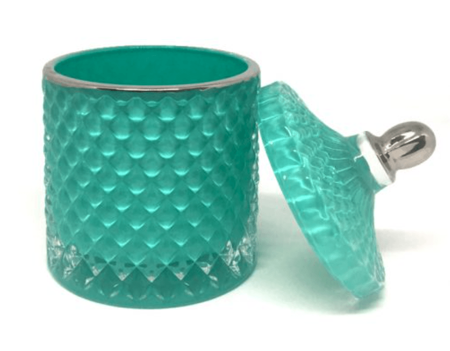 Teal Trinket Jar - Small House of Dudley