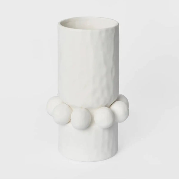 Tiki Vase White-decorative-vase-House-of-Dudley