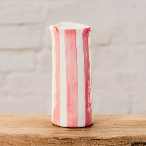 Vase - Pink Stripe-decorative-vase-House-of-Dudley