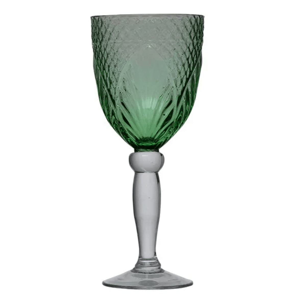 Vintage Style Green Wine Goblets – High quality House of Dudley homewares