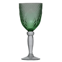 Thumbnail for Vintage Style Green Wine Goblets – High quality House of Dudley homewares