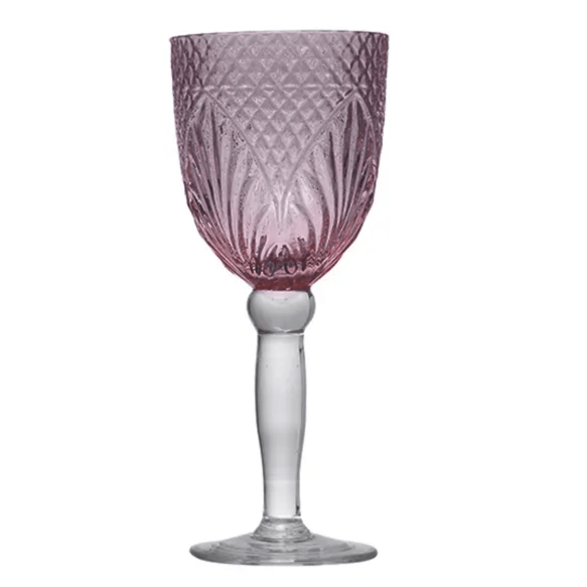 Vintage Style Pink Wine Goblets – High quality House of Dudley homewares