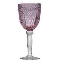 Thumbnail for Vintage Style Pink Wine Goblets – High quality House of Dudley homewares