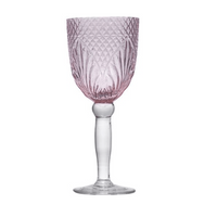 Thumbnail for Vintage Style Pink Wine Goblets – High quality House of Dudley homewares