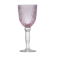 Thumbnail for Vintage Style Pink Wine Goblets – High quality House of Dudley homewares