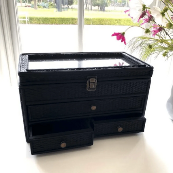 Weave Jewellery Box - Black – High quality House of Dudley homewares