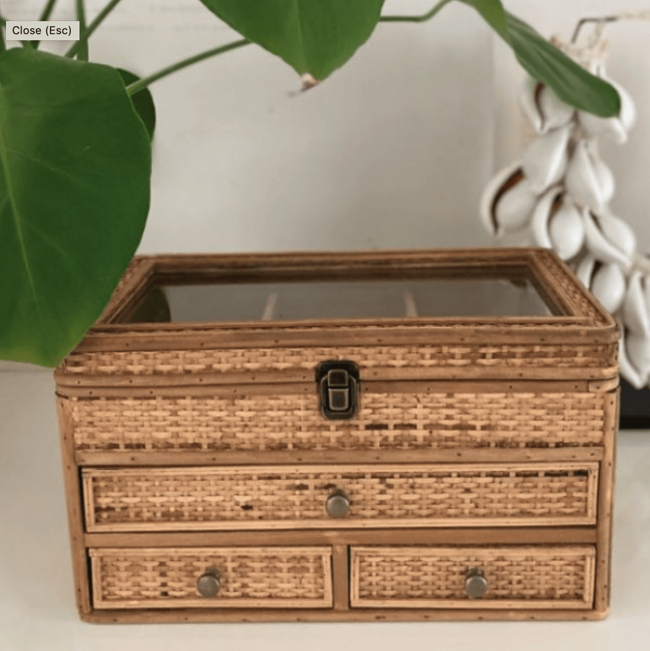 Weave Jewellery Box - Natural House of Dudley