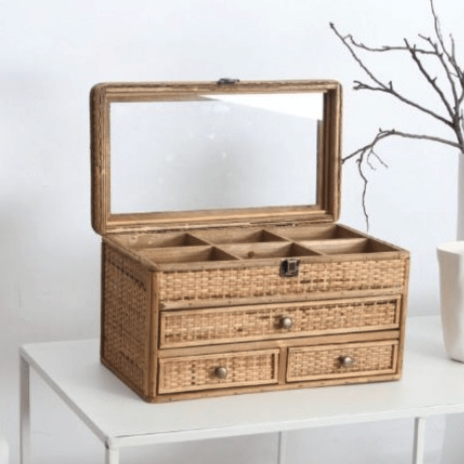 Weave Jewellery Box - Natural House of Dudley