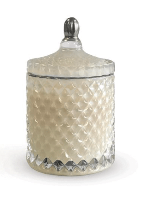White / Silver Trinket Jar - Small House of Dudley