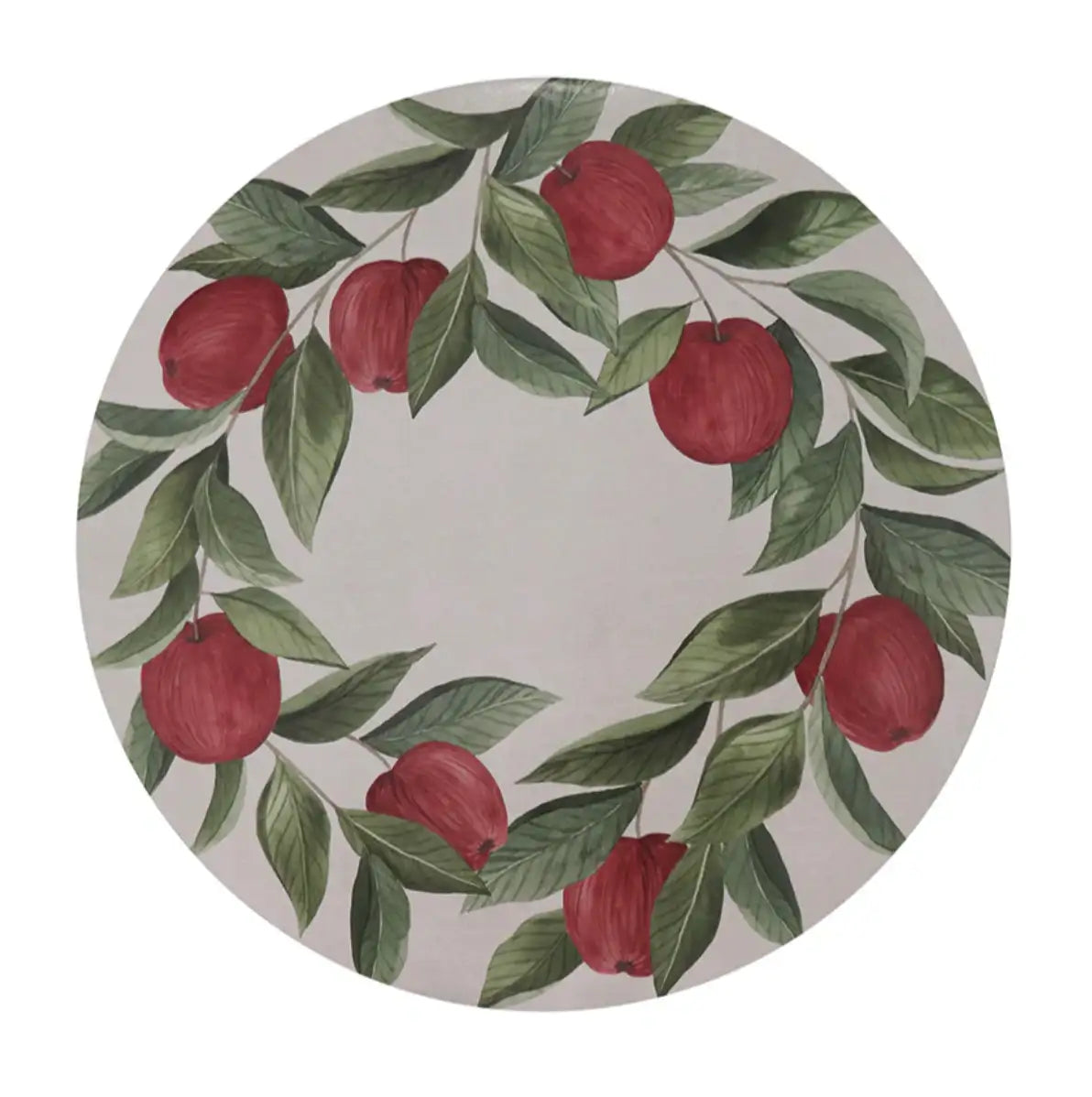 Placemat Apples Round - S/4