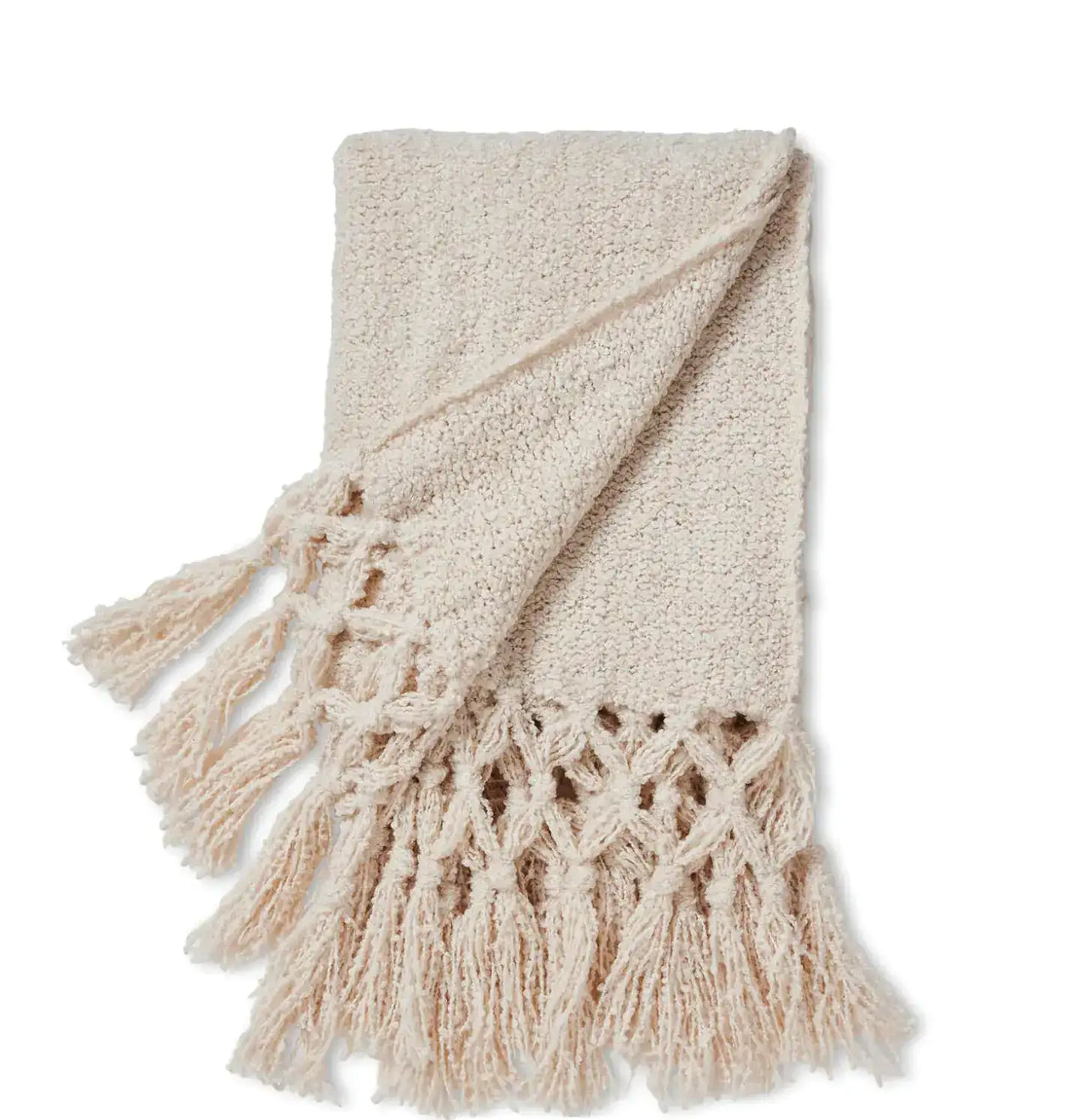 Ava Boucle Tassel Throw