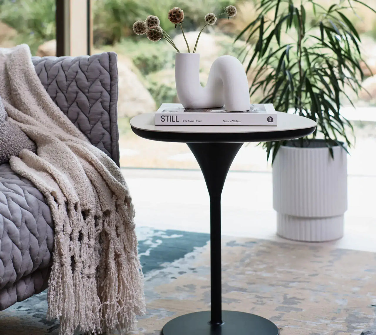 Ava Boucle Tassel Throw