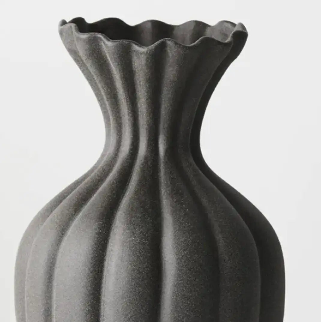 Basma Vase - Black40cm