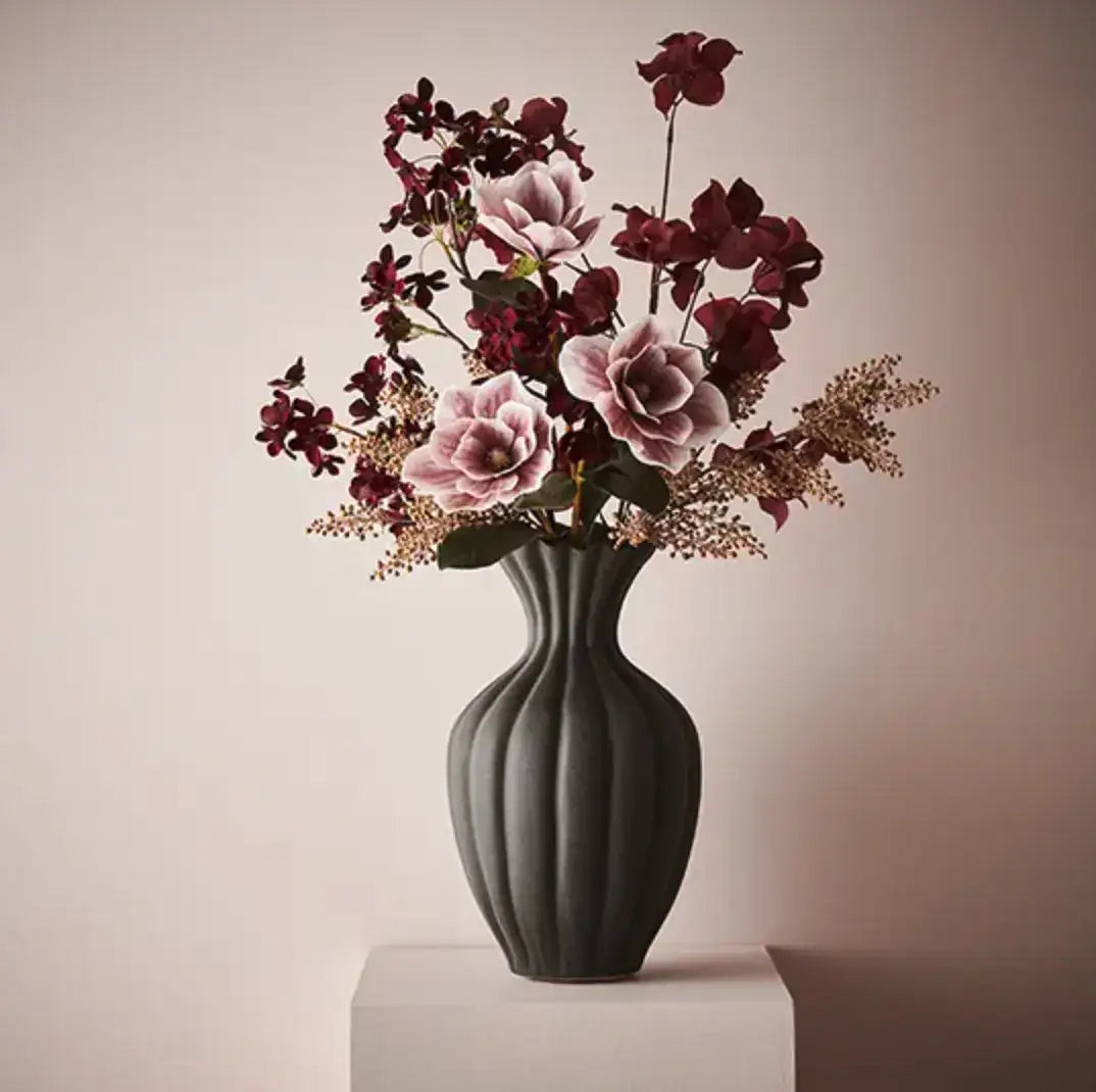 Basma Vase - Black40cm