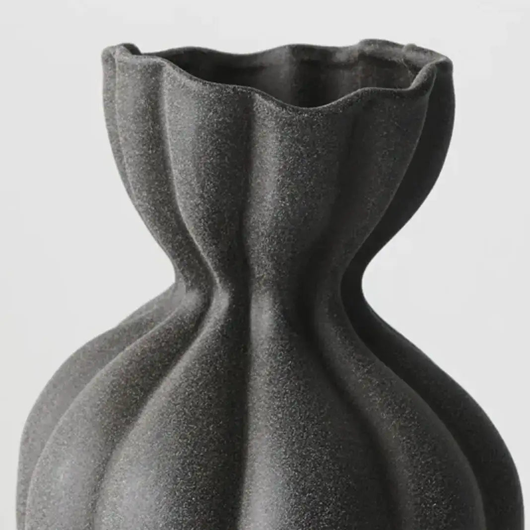 Basma Vase - Black30cm