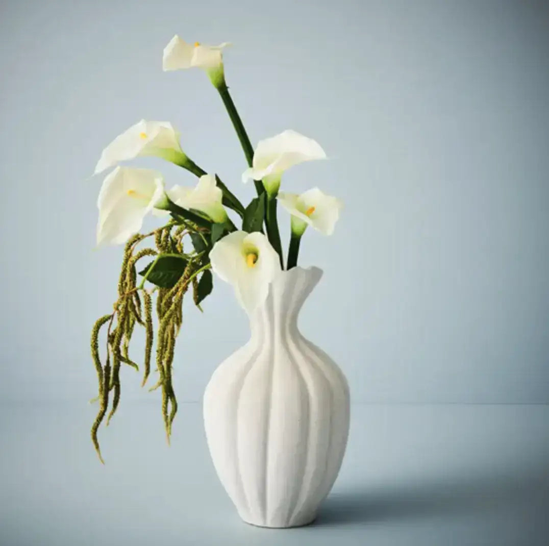 Basma Vase - White40cm