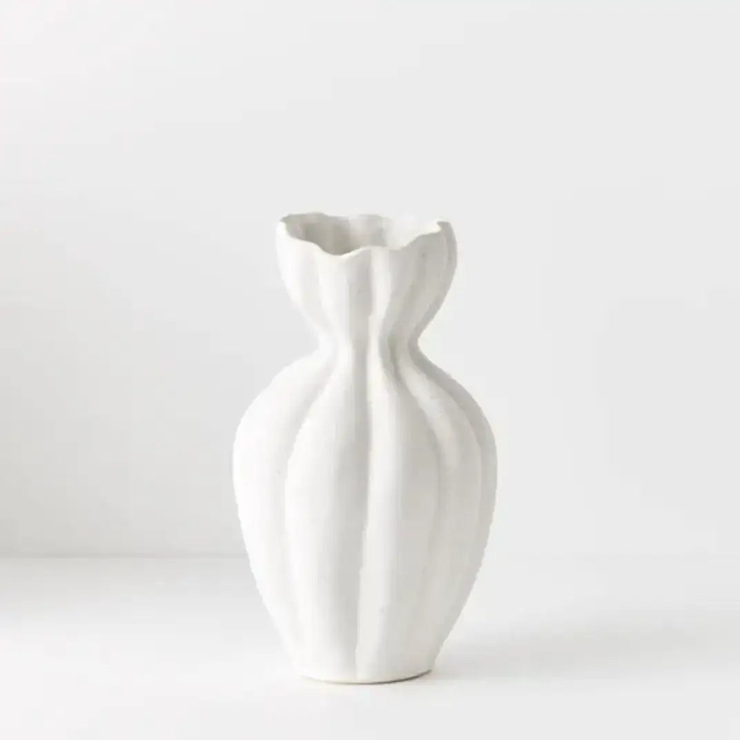 Basma Vase - White30cm