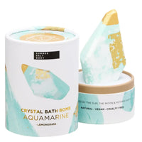 Thumbnail for Transform your bath routine with the mesmerizing Aquamarine Crystal Bath Bomb from Summer Salt Body. Immerse yourself in a tranquil oasis of aromatherapy while admiring the soothing hues of Aquamarine.