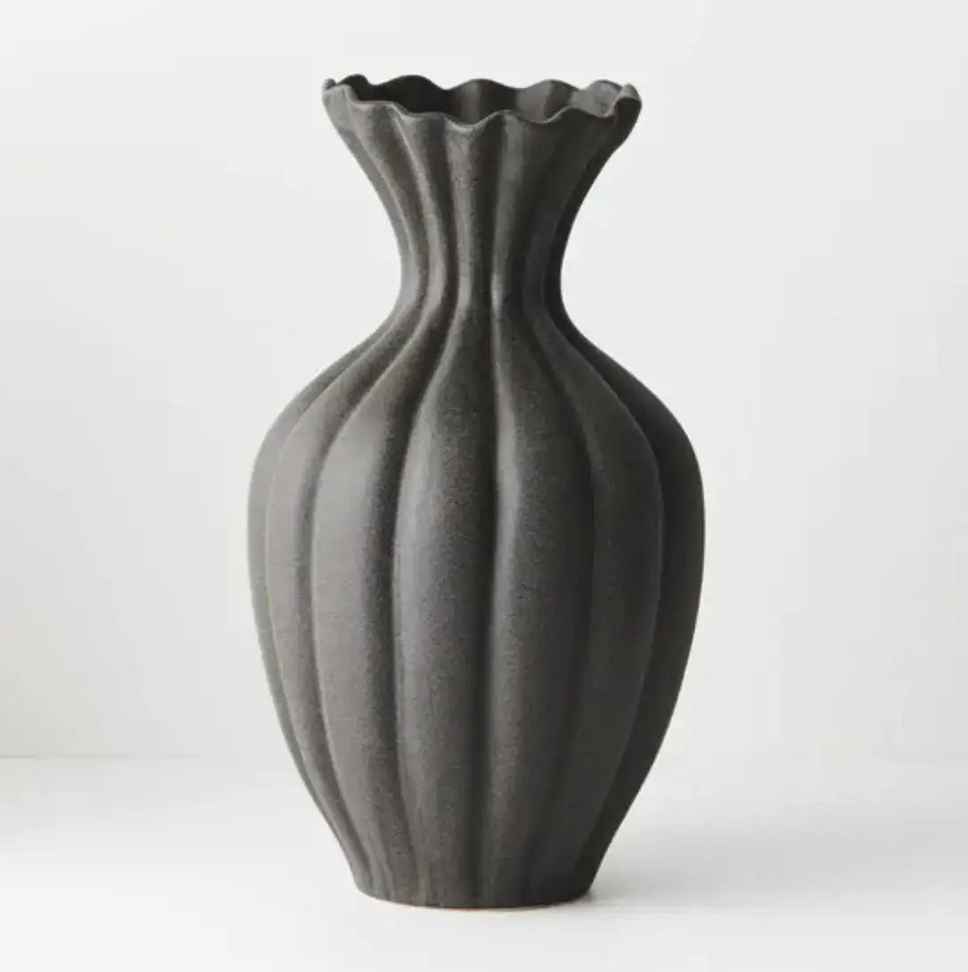 Basma Vase - Black40cm