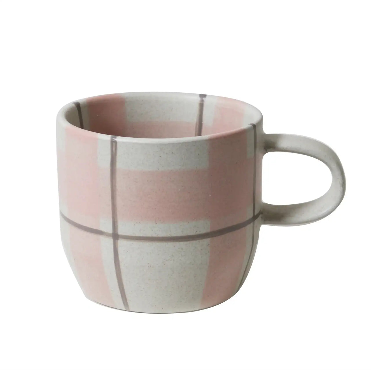 Cat's Pyjamas - Blush & Grey Check Mug