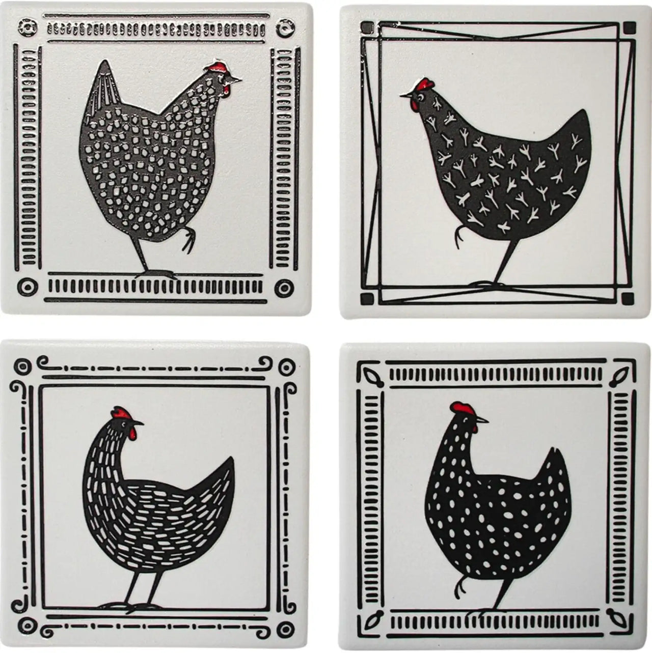 Cluckers Coasters - Set 4