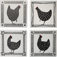 Thumbnail for Cluckers Coasters - Set 4