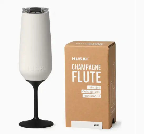 Huski Champagne Flute - White