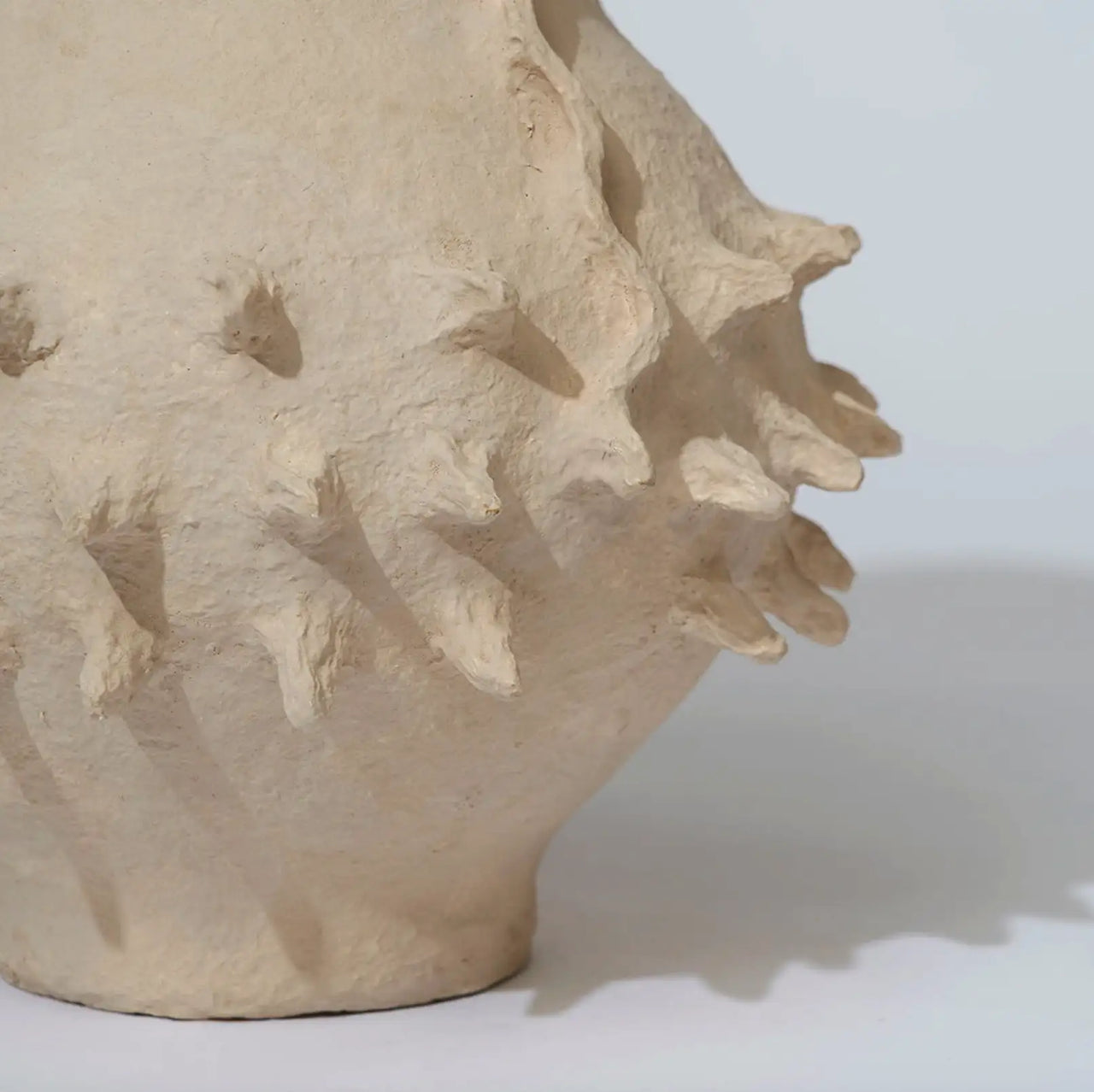 Cotton Mache Seedpod Vessel - Honey