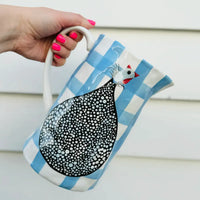 Thumbnail for Jug - Guinea Fowl Cornflower Blue Gingham