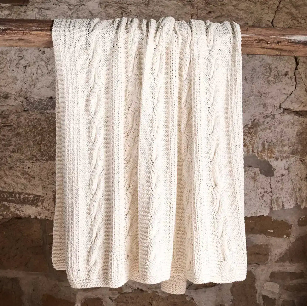 Heirloom Handwoven Throw - Off White